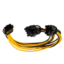 PCI-E à 2X 6 + 2-Pin Splitter Power Cable